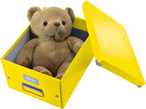 Opbergdoos Leitz Click & Store WOW middel gerecycled karton 281x200x370mm geel-3