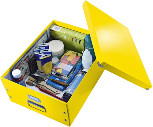Opbergdoos Leitz Click & Store WOW groot 369x200x482mm geel-3