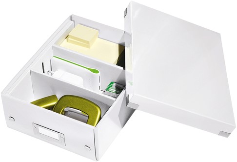 Sorteerbox Leitz WOW Click & Store 220x100x282mm gerecycled karton wit-2