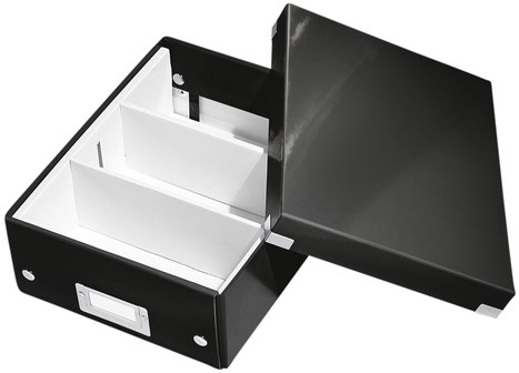 Sorteerbox Leitz WOW Click & Store 220x100x282mm gerecycled karton zwart-3