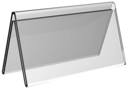 Tafelnaambord Europel V-standaard 70x150mm acryl-1