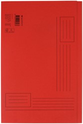 Vouwmap Quantore Folio ongelijke zijde 250gr rood