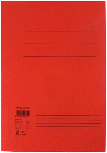 Dossiermap Quantore folio 300gr rood