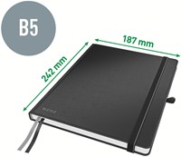 Notitieboek Leitz Complete 187x242mm lijn 160 pagina's 100gr zwart-2