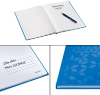 Notitieboek Leitz WOW A4 160blz 90gr lijn blauw-2