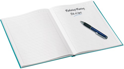 Notitieboek Leitz WOW A5 160blz 90gr lijn ijsblauw-2