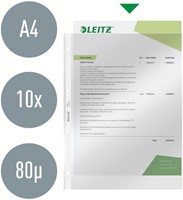 Showtas Leitz Premium standaard copy safe 0.09mm 4-gaats PVC A4 glashelder 100 stuks-3