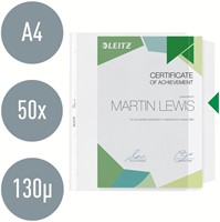 Showtas Leitz Premium met klep copy safe 0.13mm PP A4 transparant 50 stuks-2
