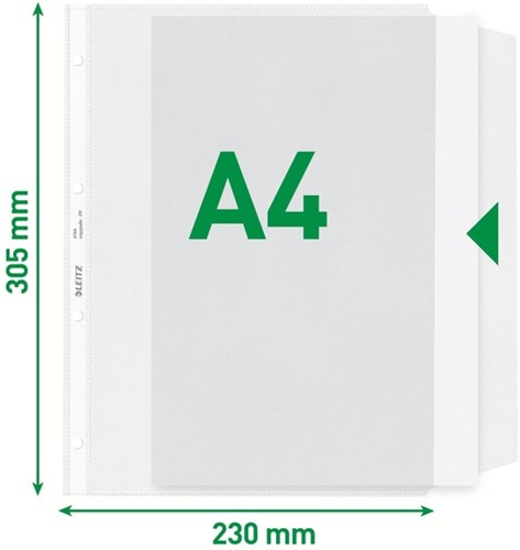 Showtas Leitz Premium met klep copy safe 0.13mm PP A4 transparant 50 stuks-2