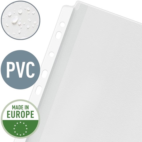 Showtas Leitz Premium copy safe 0.17mm PVC Expansievouw glashelder 10 stuks-2