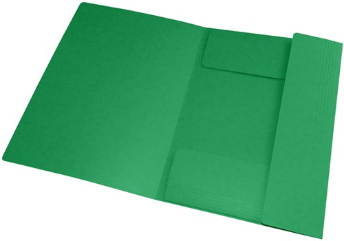 Elastomap Oxford Top File+ A4 3 kleppen 390gr groen-2