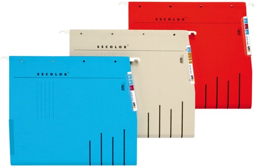 Hangmap Djois Secolor recycled lateraal voor legbord rood-1