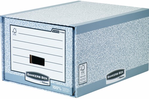 Archieflade Bankers Box A4 System A4 grijs