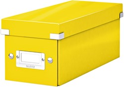 CD-box Leitz WOW Click&Store 143 x 136 x 352 mm geel