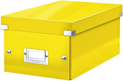 DVD-box Leitz WOW Click&Store 206 x 147 x 352 mm geel
