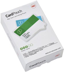 Lamineerhoes GBC keycard 64x99mm 2x125micron 100 stuks