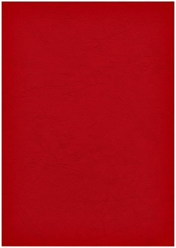 Voorblad Fellowes A4 lederlook rood 100 stuks-1