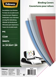 Voorblad Fellowes A4 PVC 300micron 100stuks