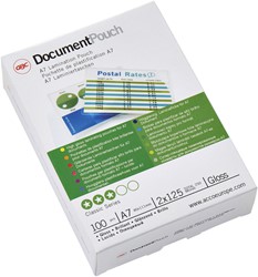 Lamineerhoes GBC A7 2x125micron document 100 stuks