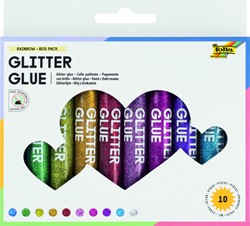 Glitterlijm Folia 9.5ml 10 kleuren