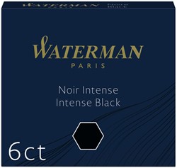 Inktpatroon Waterman internationaal zwart pak à 6 stuks