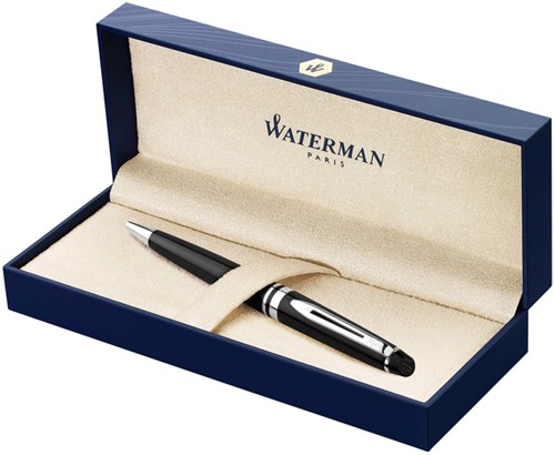 Balpen Waterman Expert black lacquer CT medium-2