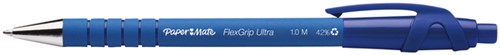 Balpen Paper Mate Flexgrip Ultra medium blauw valuepack 30+6 gratis