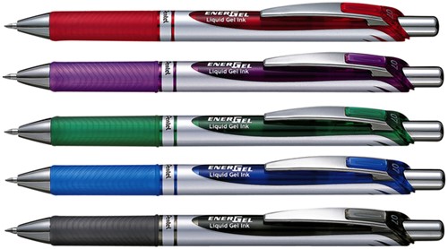 Gelschrijver Pentel BL77 Energel medium violet-3