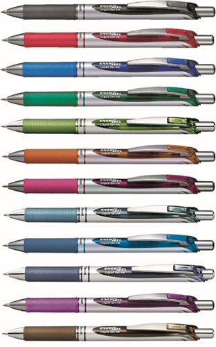 Gelschrijver Pentel BL77 Energel medium zwart-3