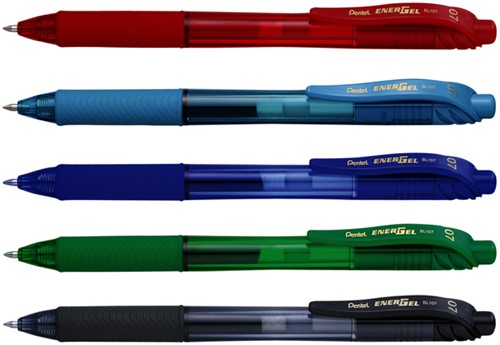 Gelschrijver Pentel BL107 Energel-X medium blauw-2