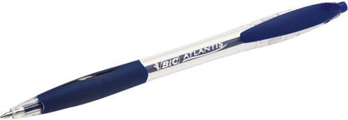 Balpen Bic Atlantis classic grip clic medium blauw