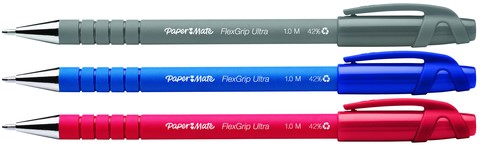 Balpen Paper Mate Flexgrip Ultra stick medium zwart-2