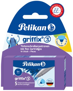 Balpenvulling Griffix blister 2X5stuks blauw