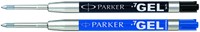 Gelschrijvervulling Parker Quink medium blauw blister à 1 stuk-2