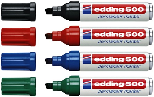 Viltstift edding 500 schuin 2-7mm blauw-2