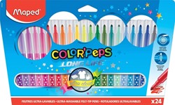 Viltstift Maped Color'Peps Long Life set á 24 kleuren