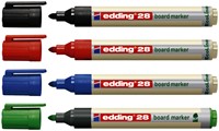 Viltstift edding 28 whiteboard Ecoline rond 1.5-3mm zwart-2