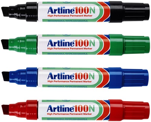Viltstift Artline 100 schuin 7.5-12mm rood-3