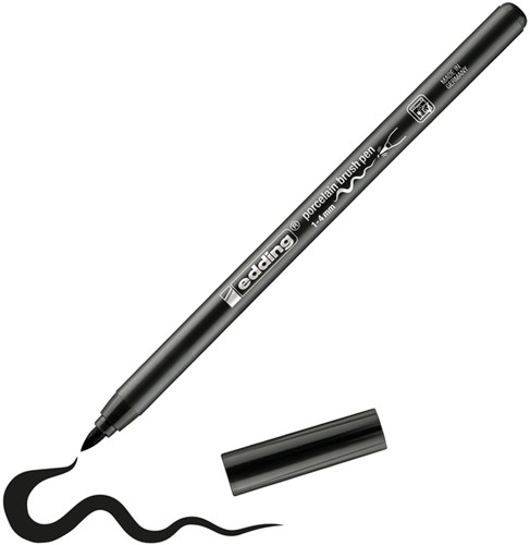 Brushpen edding 4200 porselein zwart-1