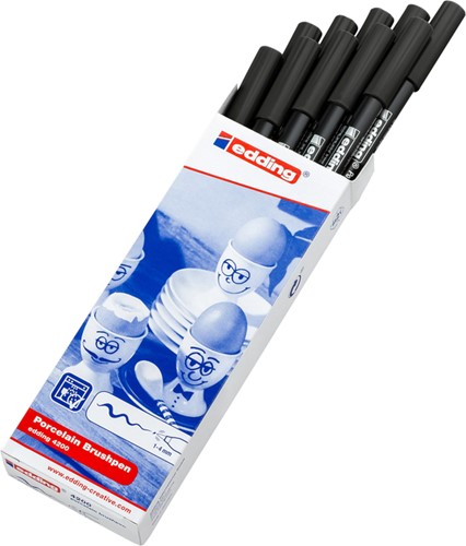 Brushpen edding 4200 porselein zwart-2