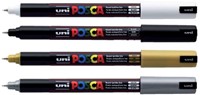 Verfstift Posca PC1MR extra fijn zwart-6