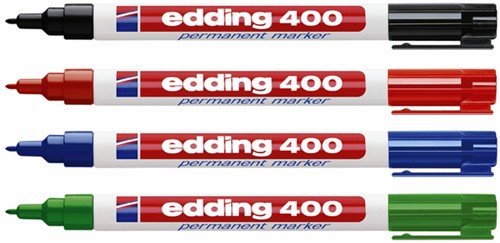 Viltstift edding 400 rond 1mm blauw-3