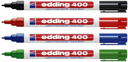 Viltstift edding 400 rond 1mm rood-2