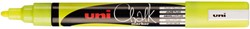 Krijtstift Uni-ball chalk rond 1.8-2.5mm fluor geel