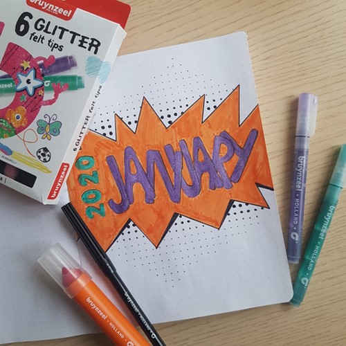 Viltstift Bruynzeel Kids Glitter set à 6 kleuren-1
