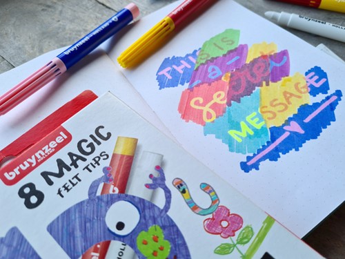 Viltstift Bruynzeel Kids Magic Point set à 8 kleuren-1