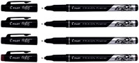 Fineliner Pilot friXion fijn assorti etui à 4 stuks-1