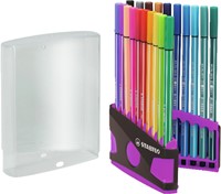 Viltstift  STABILO Pen 68/20 ColorParade in antraciet/roze etui medium assorti etui  à 20 stuks-3