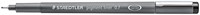 Fineliner Staedtler Pigment 308 zwart 0.7mm