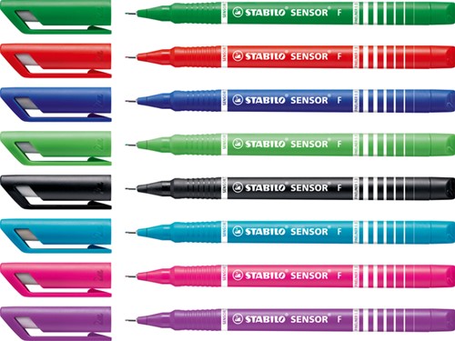 Fineliner STABILO Sensor 189/8 fijn assorti etui à 8 stuks-3